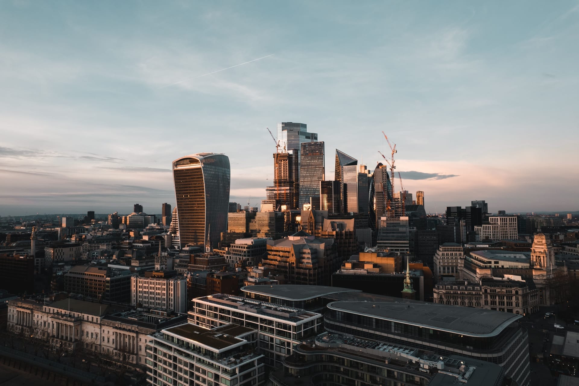 London city skyline — Global Doctor Review UK headquarters